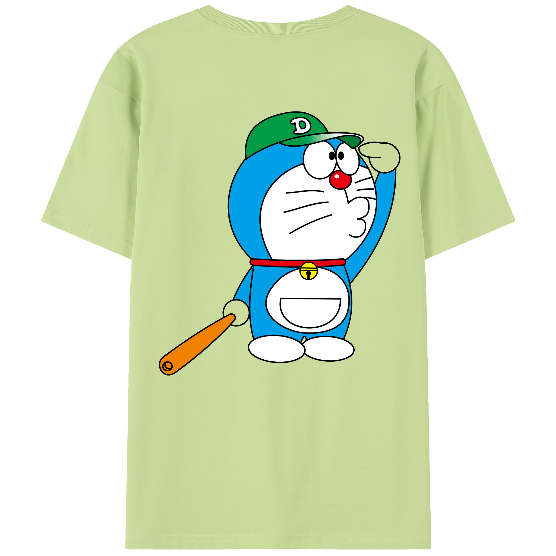 （画像用） ドラえもん Doraemon 綿100％半袖Tシャツ（背面プリント）